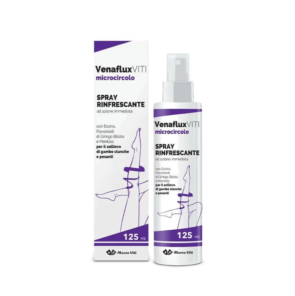 Marco Viti Venaflux Viti - Microcircolo Spray Rinfrescante Gambe, 125ml