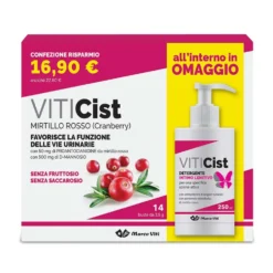 Marco Viti Viti Cist - Kit integratore per le vie urinarie e detergente intimo, 14 bustine e 250 ml