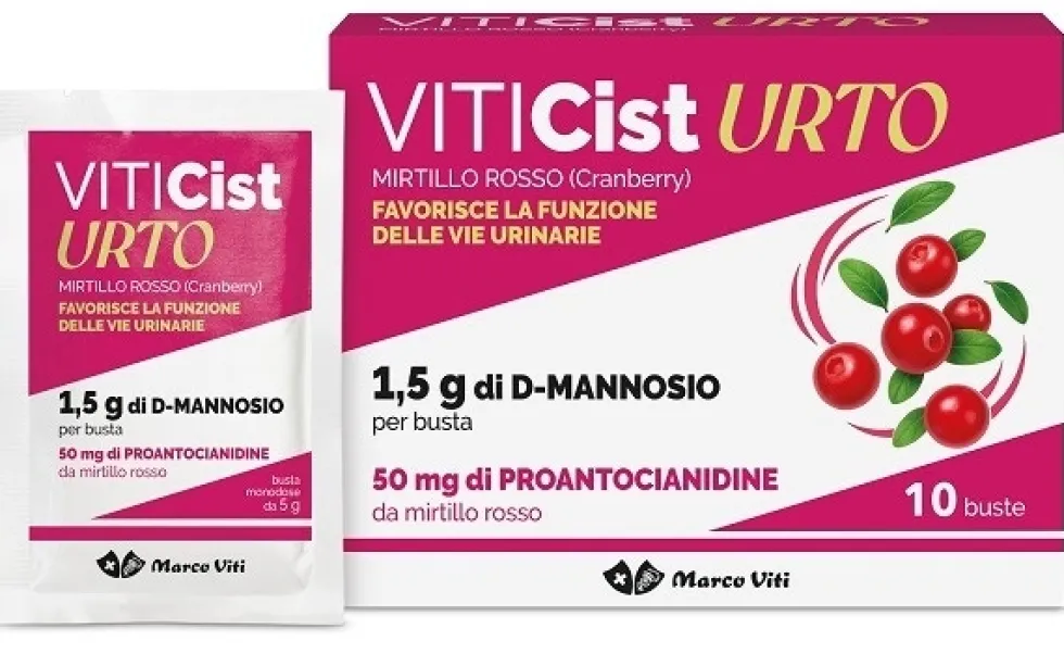 Marco Viti Viticist Urto - Integratore per il benessere delle vie urinarie, 10 bustine