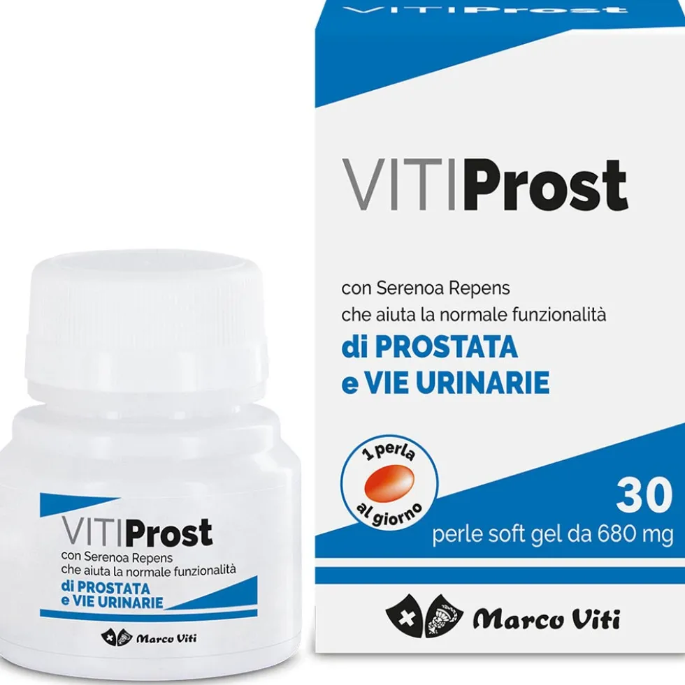 Marco Viti VitiProst - Integratore alimentare per la funzionalità della prostata, 30 capsule
