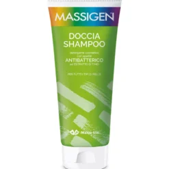 Massigen Doccia shampoo antibatterico - Detergente per l'igiene sicura di cute e capelli, 200 ml
