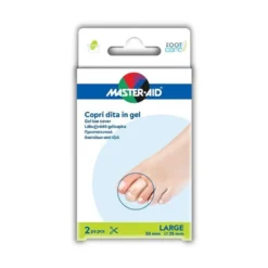 Master-Aid Copri dita in gel misura large - Protezione per alleviare il dolore alle dita, 2 pezzi