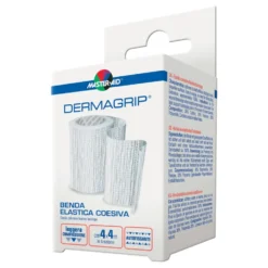 Master-Aid Dermagrip - Benda elastica coesiva per il fissaggio delle medicazioni, 4 cm x 4 m
