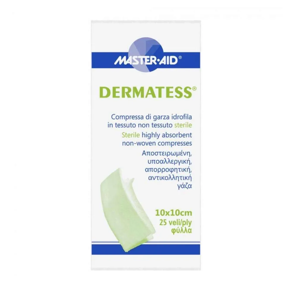 Master-Aid Dermatess - Garza Idrofila in TNT 10x10cm, 25 garze