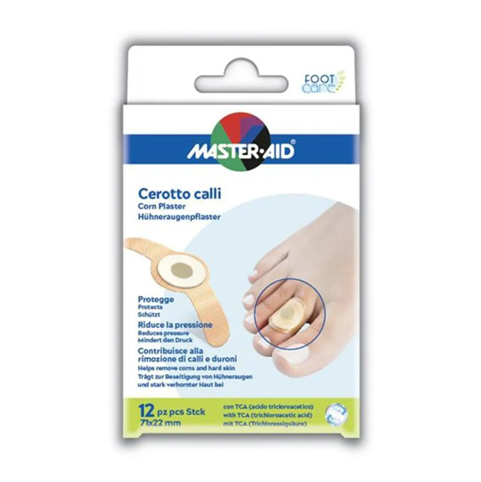 Master-Aid Foot Care - Cerotti per la rimozione di calli e duroni, 12 cerotti