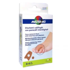 Master-Aid Foot Care - Dischetti callifughi per la rimozione dei calli, 6 dischetti e 6 paracalli