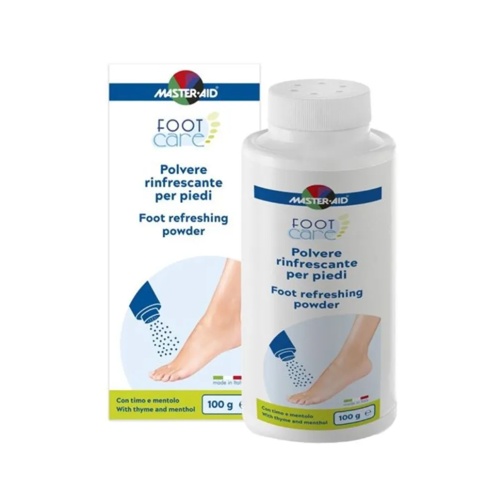 Master-Aid Footcare - Polvere Rinfrescante per Piedi, 100g