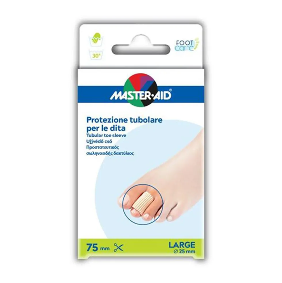 Master-Aid Foot Care - Protezione Tubolare in Gel per Dita Taglia L, 2protezioni