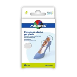 Master-Aid Foot Care - Protezioni adesive in gel contro le frizioni del piede, 6 protezioni