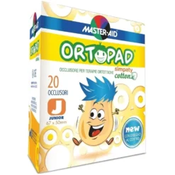 Master-Aid Ortopad Cotton Simpaty Junior - Cerotto occlusore per le terapie ortottiche, 20 occulsori