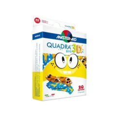 Master-Aid Quadra 3D - Cerotto Boys Bambino, 20 Cerotti Assortiti
