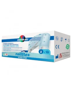 Master-Aid Rollflex Acqua Stop - Protezione autoadesiva impermeabile per medicazion 2 m x 10 cm, 1 rotolo