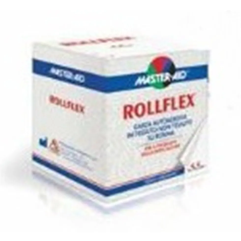 Master-Aid Rollflex - Garza autoadesiva per il fissaggio di medicazioni 2 m x 15 cm, 1 rotolo