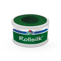 Master-Aid Rollsilk - Cerotto in seta artificiale per pelli sensibili, rotolo da 2,5 cm x 5 m