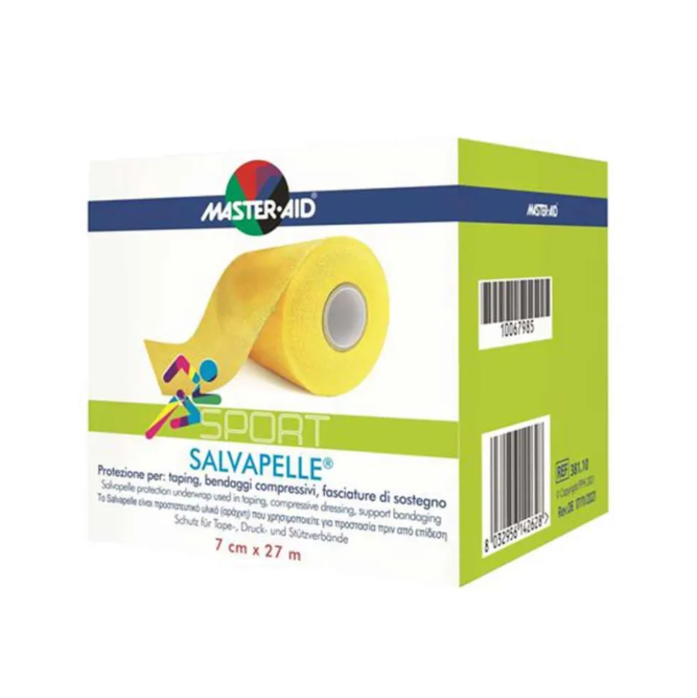 Master-Aid Salvapelle Sport - Benda di protezione cutanea per bendaggi 7 cm x 27 m, 1 rotolo