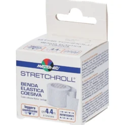 Master-Aid Stretchroll - Benda elastica coesiva per le medicazioni 4 cm x 4 m, 1 rotolo