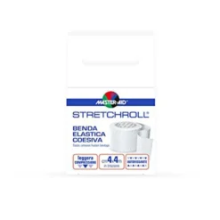 Master-Aid Stretchroll - Benda elastica coesiva per le medicazioni 4 cm x 4 m, 1 rotolo