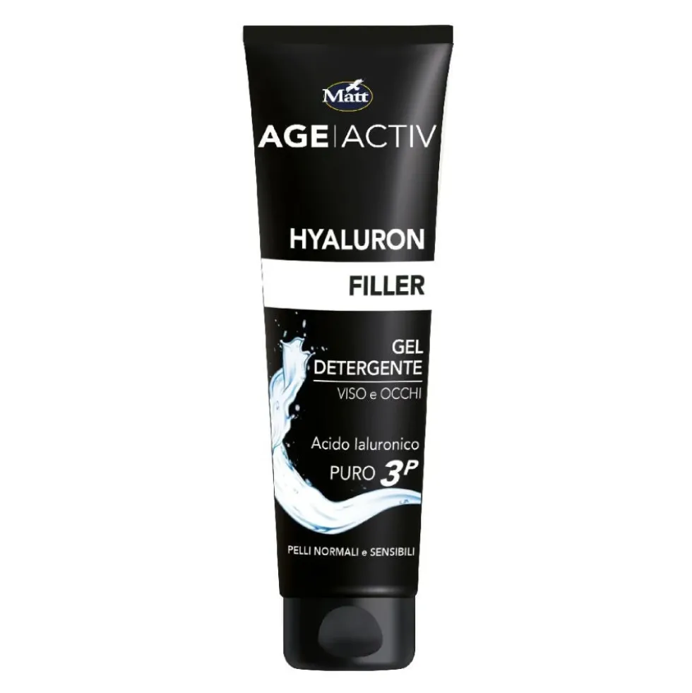 Matt Age Activ - Hyaluron Filler Gel Detergente Viso e Occhi, 150ml