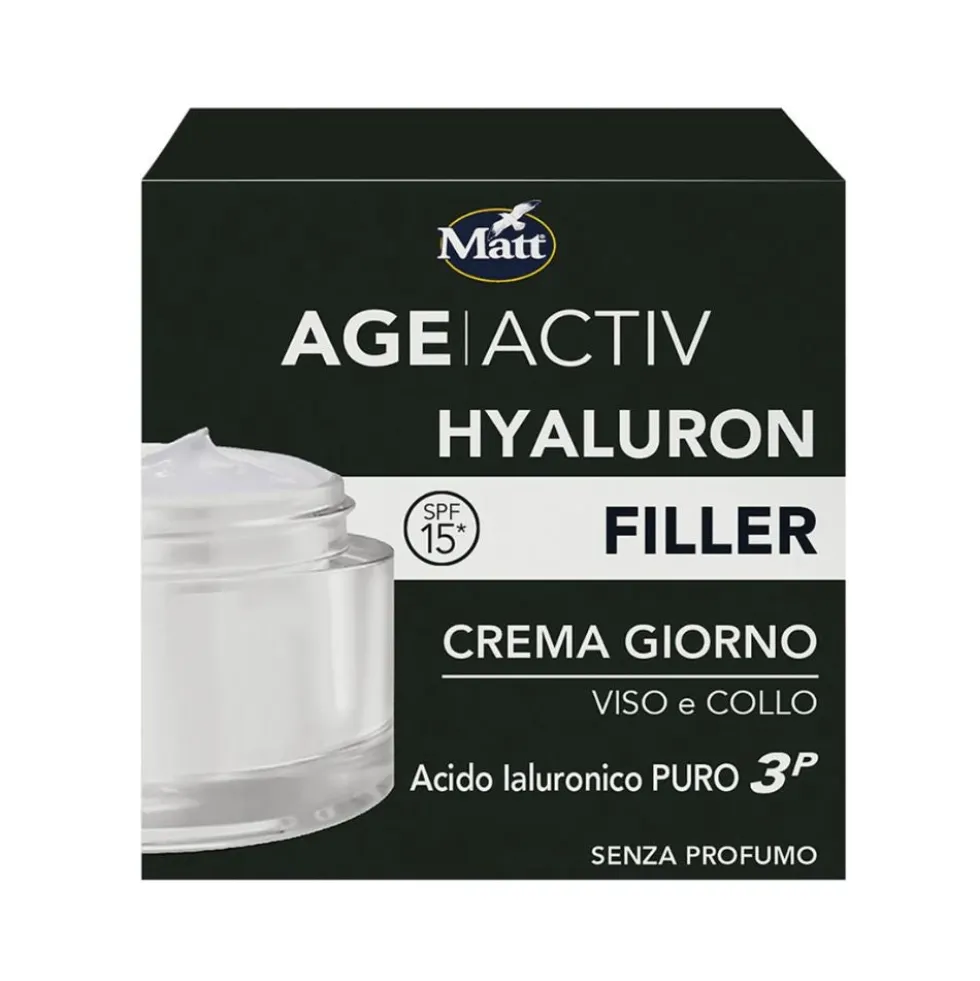 Matt Age Activ - Hyaluron Filler Crema Giorno Viso e Collo, 50ml
