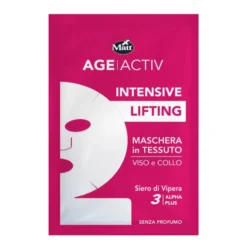 Matt Age Activ Intensive Lifting - Maschera viso e collo in tessuto ad effetto tensore, 1 maschera