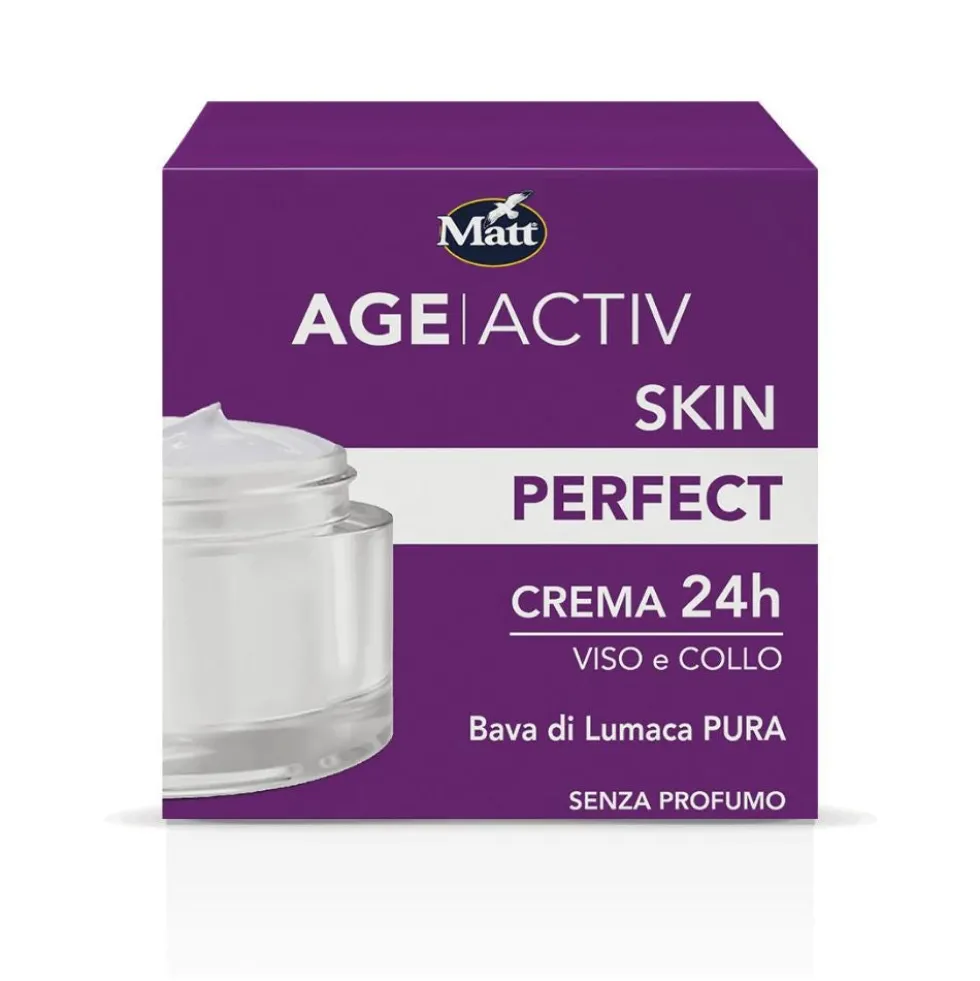 Matt Age Activ - Skin Perfect Crema 24H per Viso e Collo, 50ml
