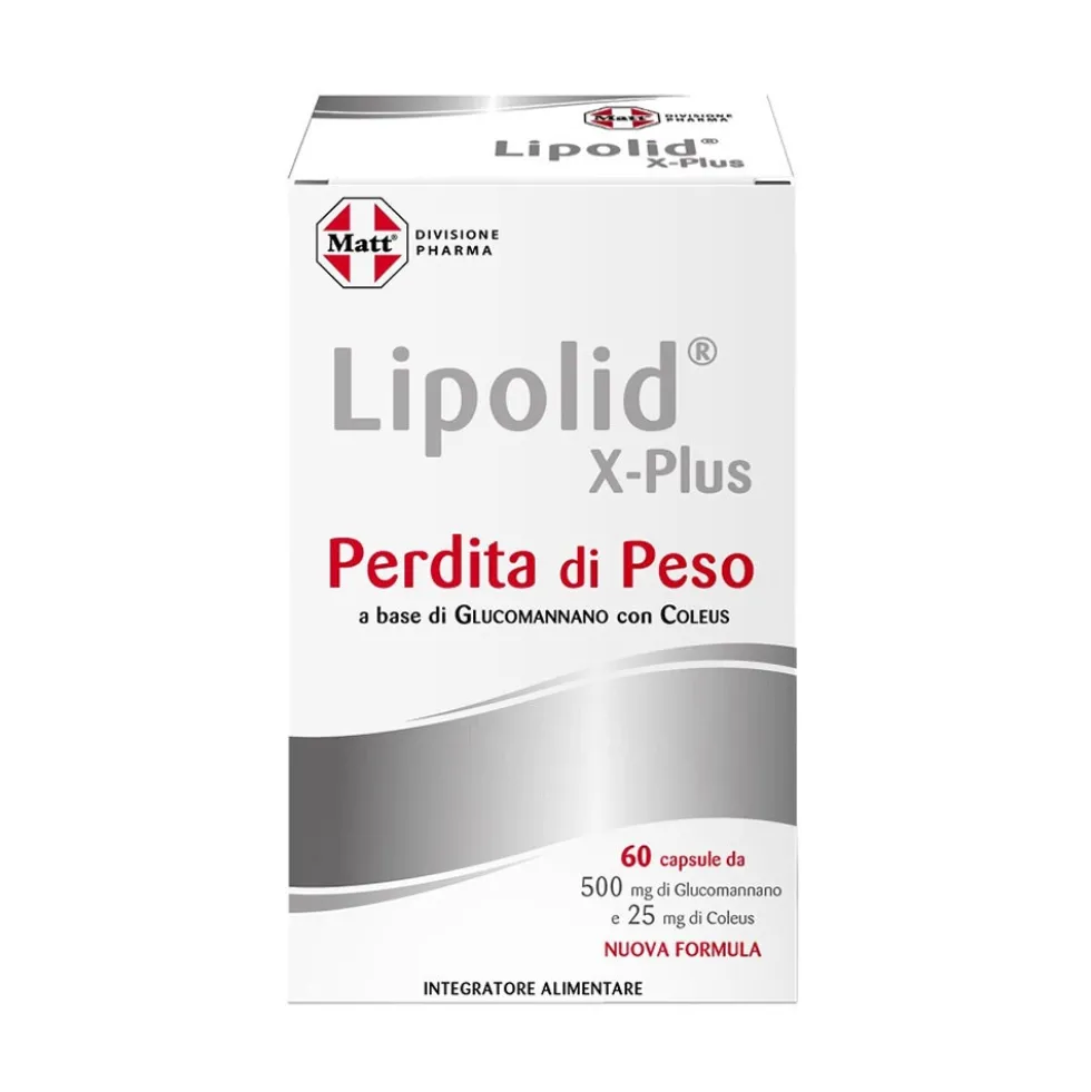 Matt Lipolid X-Plus - Integratore alimentare per la perdita di peso, 60 capsule