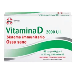 Matt Pharma - Vitamina D 2000 U.I. Sistema Immunitario Ossa Sane, 60 Compresse