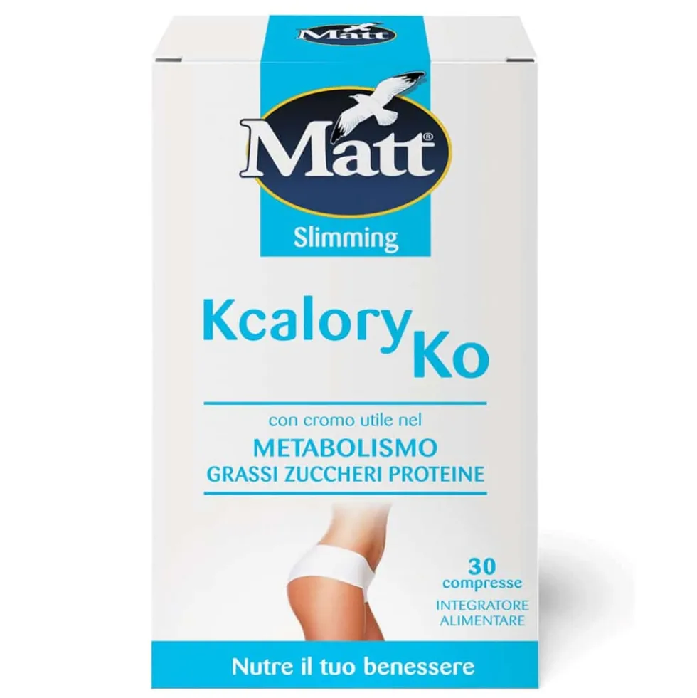 Matt Slimming - Kcalory KO Integratore Alimentare Metabolismo, 30 Compresse