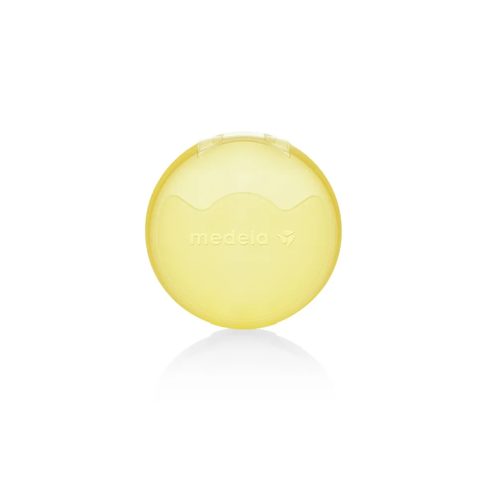 Medela Contact - Paracapezzoli per l'allattamento e i capezzoli dolenti, 2 pezzi misura L 24 mm