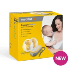 Medela Freestyle Hands-Free - Tiralatte elettrico doppio indossabile per estrarre il latte, 1 kit