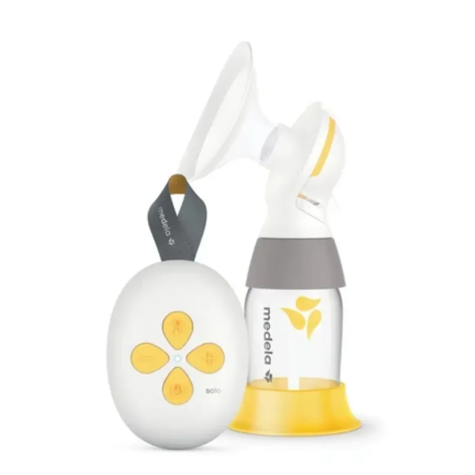 Medela Solo - Tiralatte elettrico singolo per l'estrazione del latte, 1 bottiglia da 150 ml