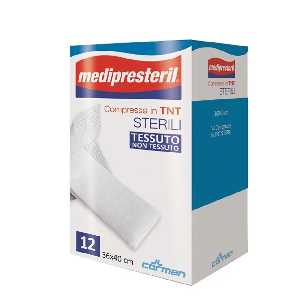 Medipresteril Compresse Di Garza Sterili 36x40, 12 garze