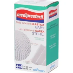 Medipresteril Rete Tubolare Elastica Ombelico + Compresse Di Garza Sterili