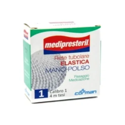 Medipresteril Rete tubolare elastica mano e polso - Rete per fissare le medicazioni, 4 metri