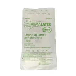 Med's Farmalatex - Guanti di Lattice per Chirurgia Senza Polvere, 1 paio