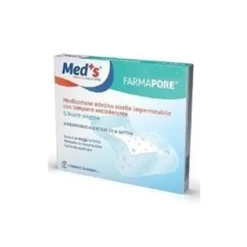Med's Farmapore - Medicazione Adesiva Sterile Impermeabile 5x7cm, 5 Pezzi