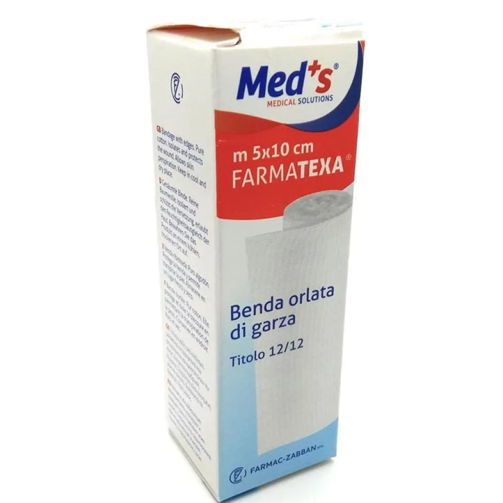 Med's Farmatexa - Benda Orlata Di Garza m 5 x 10 cm, 1 Pezzo