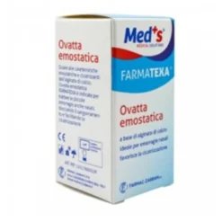 Med's Ovatta Emostatica - Cotone all'alginato di calcio per le emorragie nasali, 1 tubo
