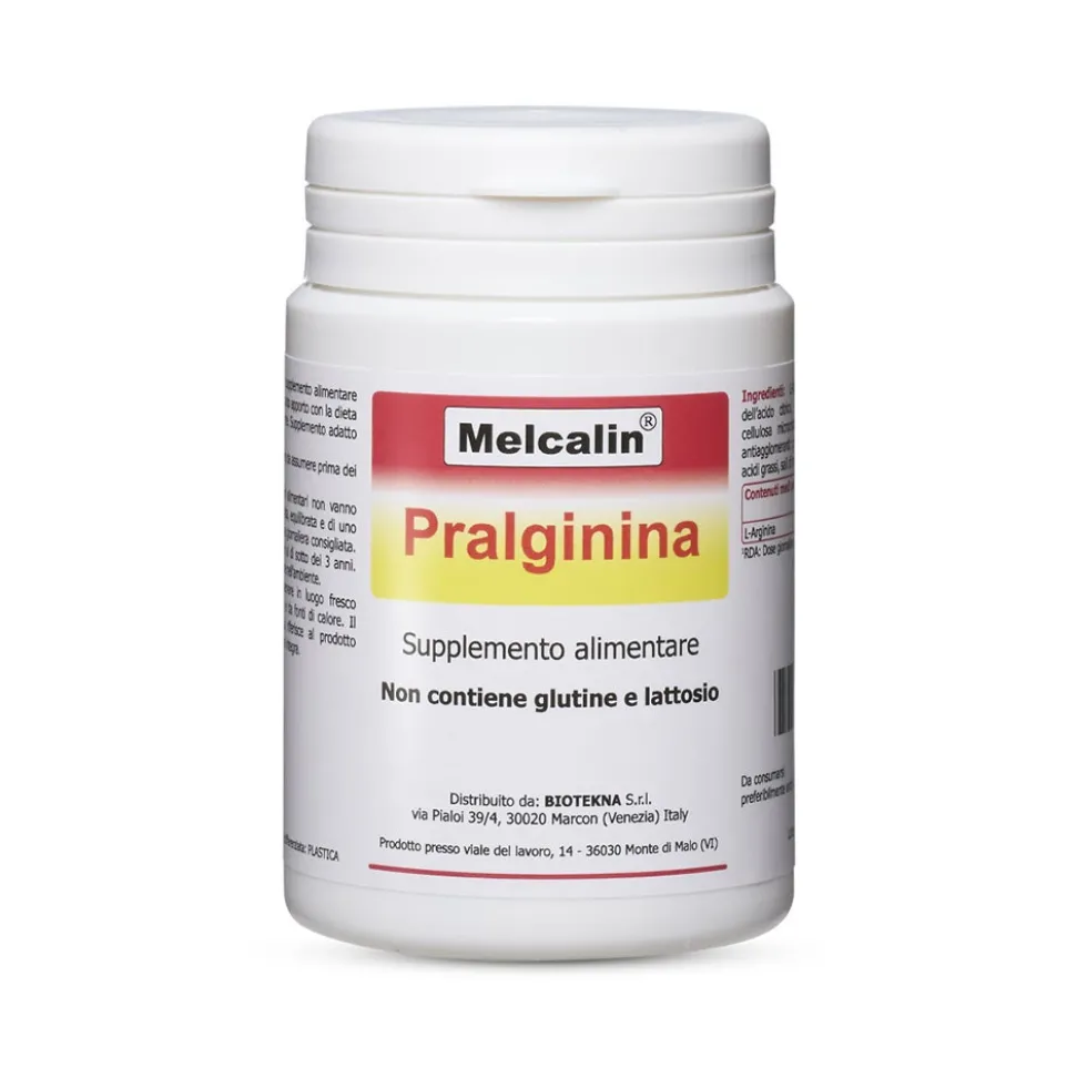 Melcalin Pralginina Supplemento Alimentare a base di L-Arginina, 56 Compresse