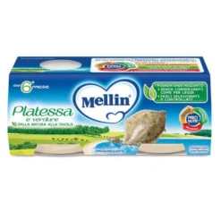 Mellin Omogeneizzato Platessa 100% Naturale, 2x80g