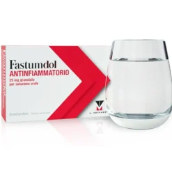 Menarini Fastumdol Antifiammatorio 25mg Dexketoprofene Granulato per Soluzione Orale Antidolorifico, 20 Bustine