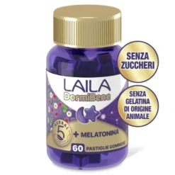 Menarini Laila DormiBene Integratore per il Sonno, 60 Pastiglie Gommose
