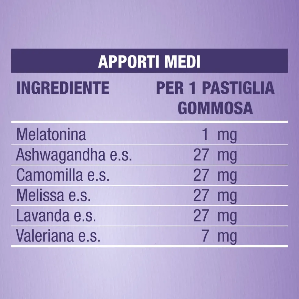 Menarini Laila DormiBene per il Sonno Integratore, 30 Pastiglie Gommose