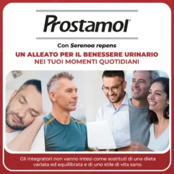 Menarini Prostamol Integratore con Serenoa repens per la Funzionalità della Prostata e delle Vie Urinarie, 90 capsule