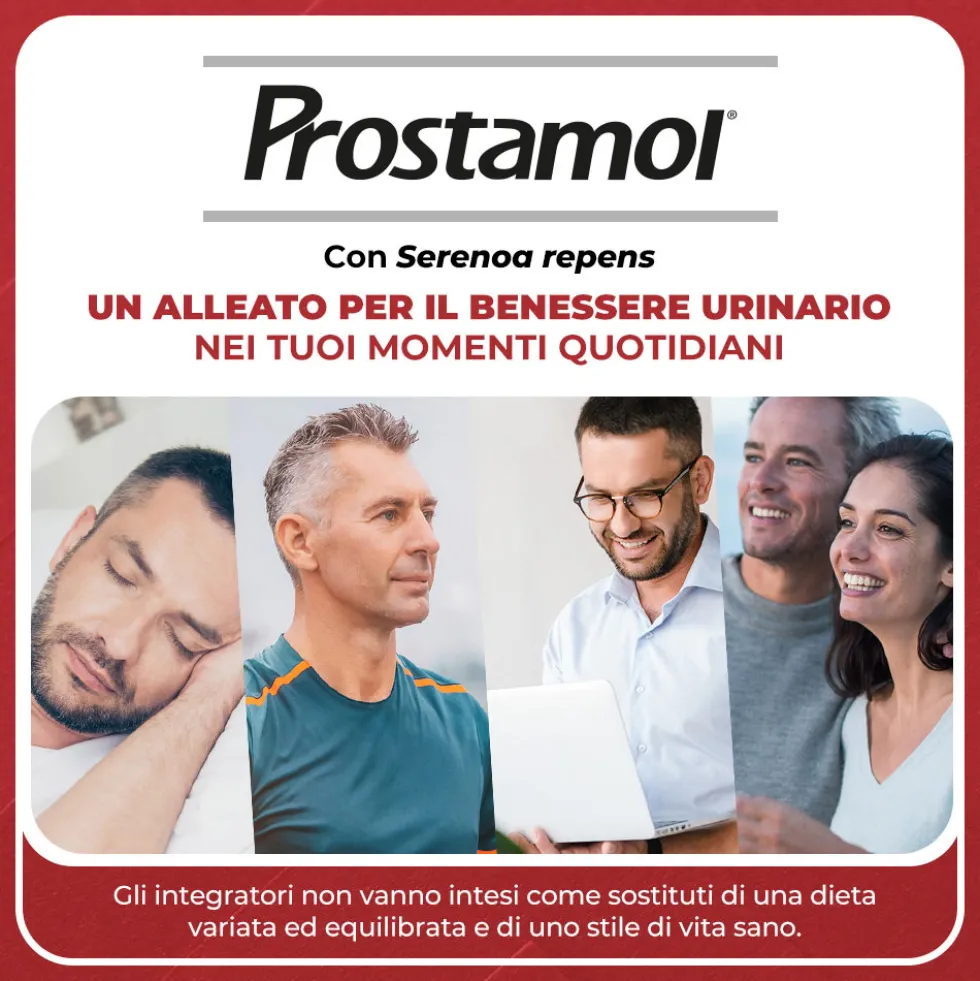 Menarini Prostamol Integratore con Serenoa repens per la Funzionalità della Prostata e delle Vie Urinarie, 90 capsule