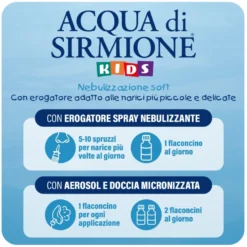 Menarini Terme di Sirmione Acqua di Sirmione KIDS Spray Nasale Soft, 6 Flaconcini Da 15ml