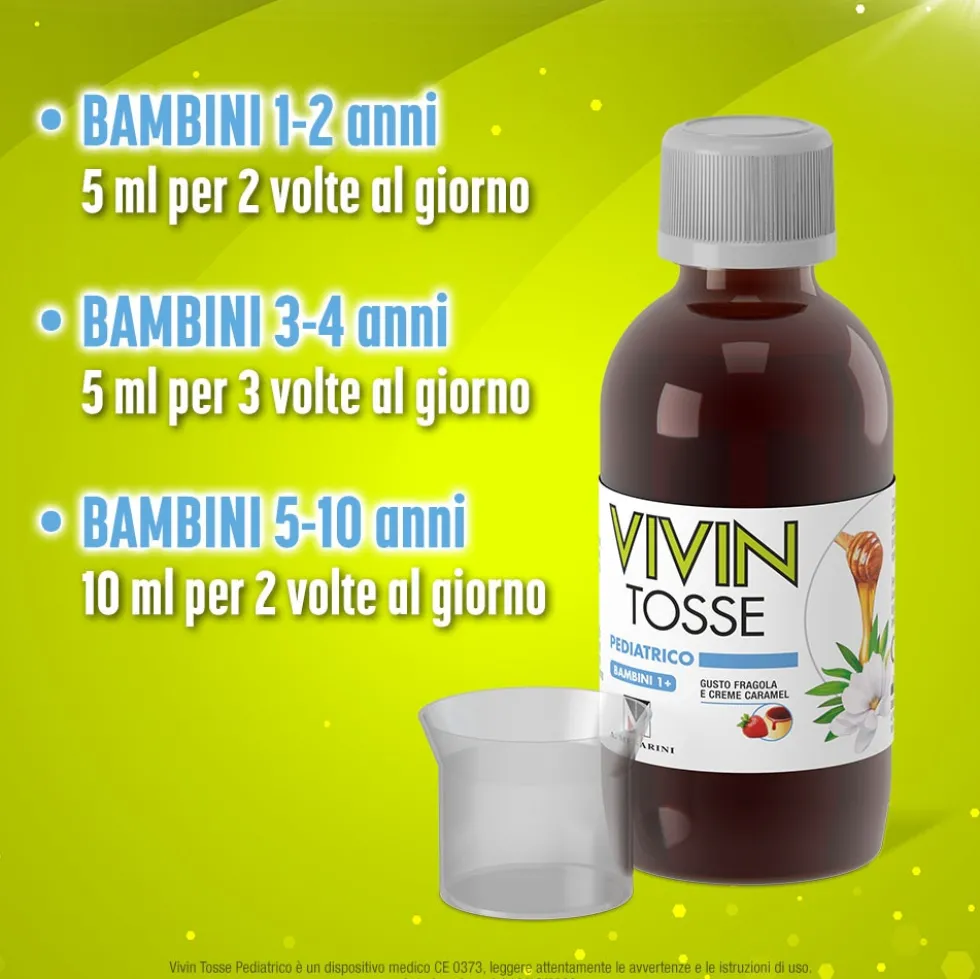 Menarini Vivin Tosse Pediatrico Sciroppo Tosse Secca e Grassa Sciroppo, 150ml