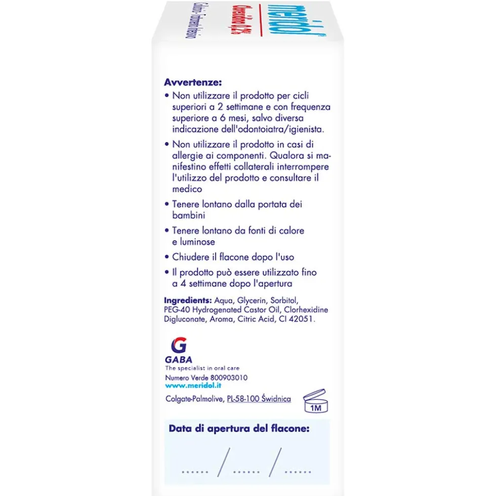 Meridol Collutorio Clorexidina 0,2% Irritazione e Sanguinamento Gengivale, 300ml