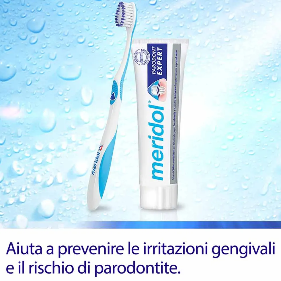 Meridol Parodont Expert Spazzolino Extra Morbido Setole a Tre Punte, 1 Pezzo