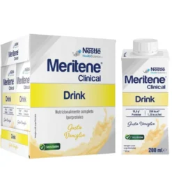 Meritene Clinical Drink alla vaniglia - Bevanda iperproteica per la convalescenza, 4 x 200 ml